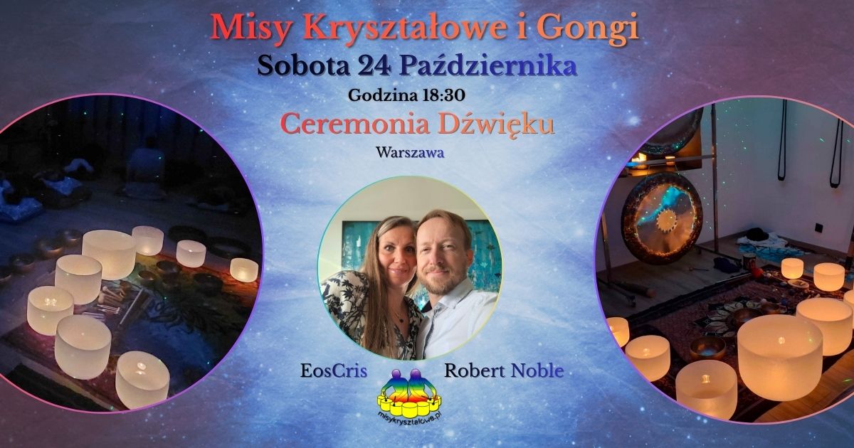 Plakat Ceremonia Dźwięku Warszawa 24 października Robert Noble i EosCris